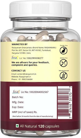 Rasayanam Plant Based Vitamin B12 120 Capsules