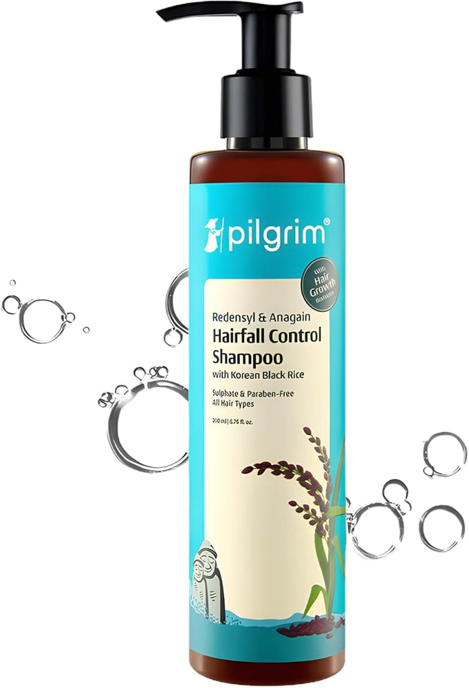 Pilgrim Hairfall Control Shampoo with Redensyl & Anagain, 200 ml