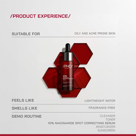 PHD 10 Niacinamide Spot Correcting Serum - 10% Strength, 30ml - Image 6