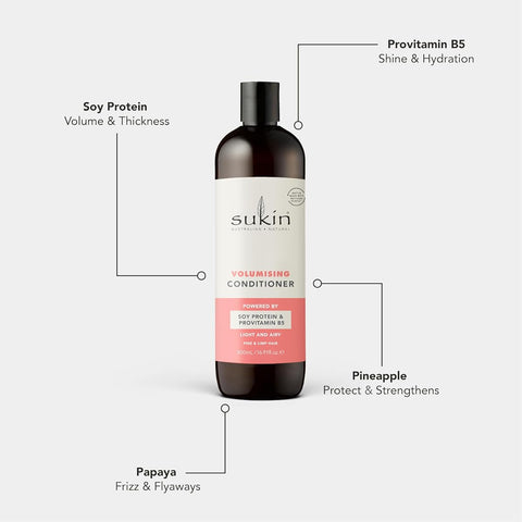 Sukin Volumising Conditioner - Sulphate & Silicone-Free, 500 ml - Image 4