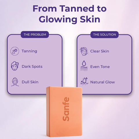 Sanfe Dark Spots Brightening Soap with 2% Kojic Acid - 75g - Image 3