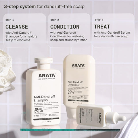 Arata Anti Dandruff Shampoo with Piroctone Olamine & Tea Tree - 200 ml - Image 5