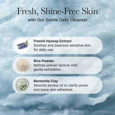 Arencia Fresh Blue Hyssop Rice Mochi Face Cleanser - Exfoliating Scrub 120g - Image 5