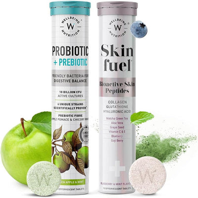 Wellbeing Nutrition Probiotic & Prebiotic + Skin Fuel - 36 Effervescent Tablets