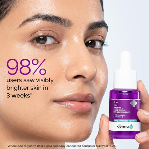 The Derma Co Vitamin C Face Serum - 10% with Niacinamide & Hyaluronic Acid, 10ml - Image 3