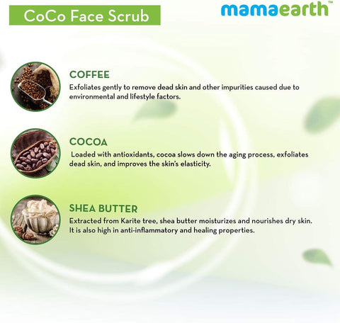 Mamaearth CoCo Face Scrub with Coffee & Cocoa - 100g - Image 4