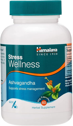 Himalaya Ashvagandha 60 Veg Caps; Natural Stress Relief; Indian Ginseng; Pack of 60's