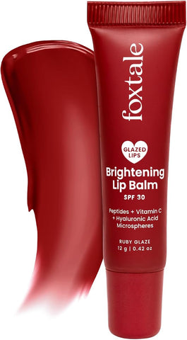 Foxtale Brightening Lip Balm - SPF 30, Peptides & Vitamin C, 12g