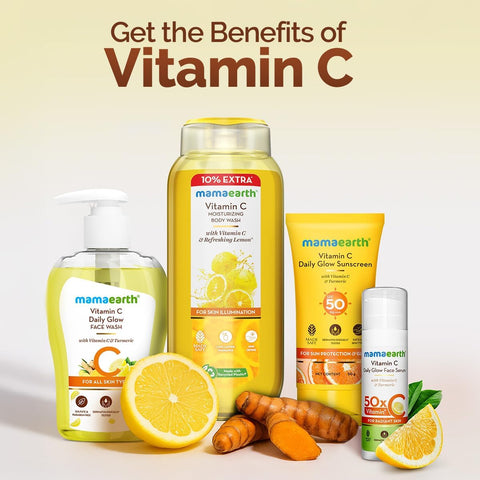 Mamaearth Vitamin C Face Wash with Turmeric & Aloe Vera - 250ml - Image 6