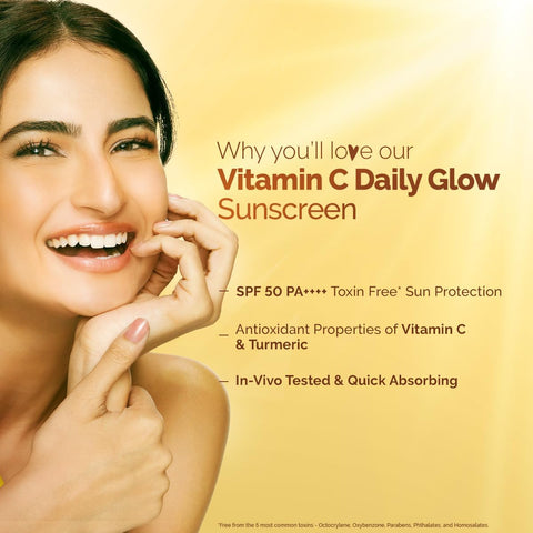 Mamaearth Vitamin C Daily Glow Sunscreen with SPF 50 PA++++ - 80g - Image 3