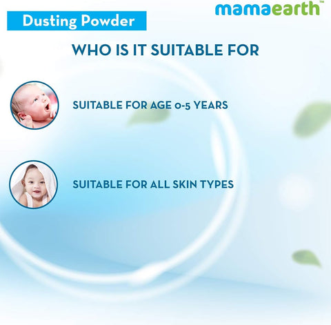 Mamaearth Dusting Powder - Organic Oatmeal & Arrowroot, Baby Care - 300g - Image 6