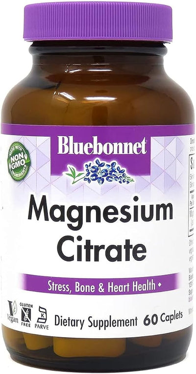 BlueBonnet Magnesium Citrate 400mg - 60 Vegan Caplets