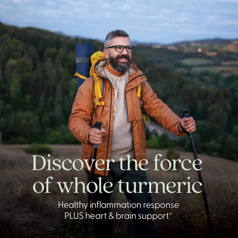 New Chapter Herbal & Ayurvedic Turmeric Force - 30 Vegetarian Capsules - Image 2