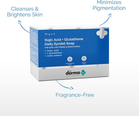 The Derma Co Kojic Acid + L-Glutathione Daily Syndet Soap - 75g x 2 - Image 4