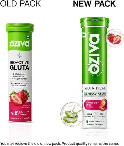 OZiva Bioactive Glutathione Effervescent Tablets - Radiant Skin, 15 Count - Image 2