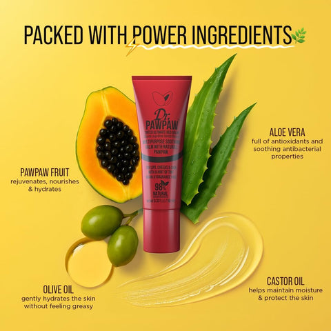 Dr. Pawpaw Tinted Lip Balm Ultimate Red - 10ml - Image 5