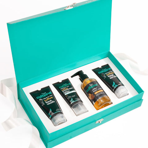 mCaffeine Coffee Moment Skin Care Gift Kit - Starter Kit with SPF 50