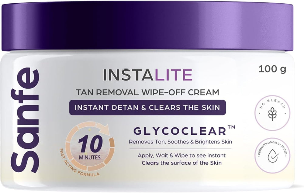 Sanfe Instalite Detan Cream with Glycoclear Technology - 100g