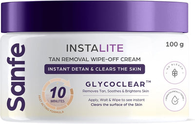 Sanfe Instalite Detan Cream with Glycoclear Technology - 100g