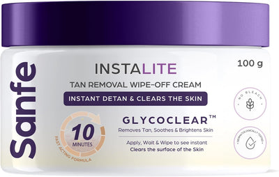 Sanfe Detan Cream Instalite Detan Wipe Off 100 gm