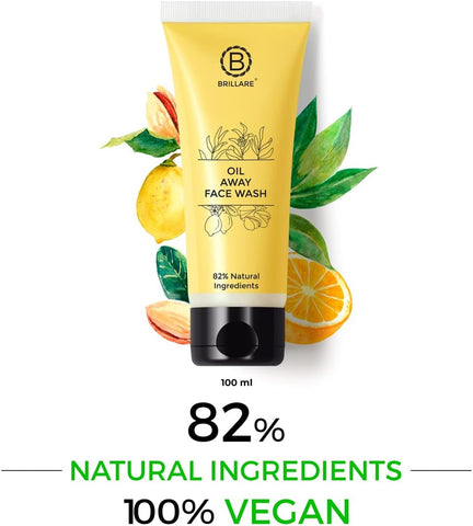 Brillaire Oil Away Face Wash with Tea Tree & Turmeric, 100ml - Image 5