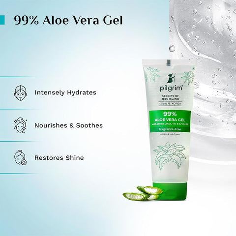 Pilgrim 99% Pure Aloe Vera Gel with Vitamins E & B5 - 200ml - Image 3