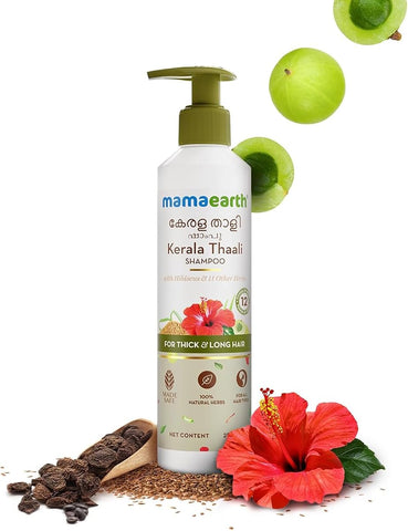 Mamaearth Kerala Thaali Shampoo - With 12 Herbs - 250ml - Image 2