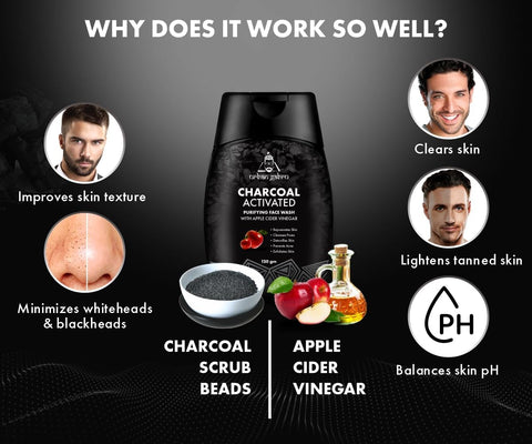 Urban Gabru Activated Charcoal Face Wash for Men - 120g - Image 3