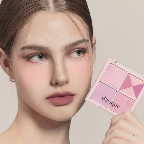 Dasique Blending Mood Cheek #05 Violet Knit - 4 Tone Blush Palette - Image 3