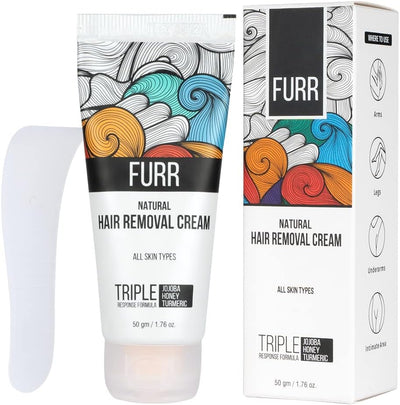 Pee Safe FURR Natural Hair Removal Cream with Vitamin E - 50g