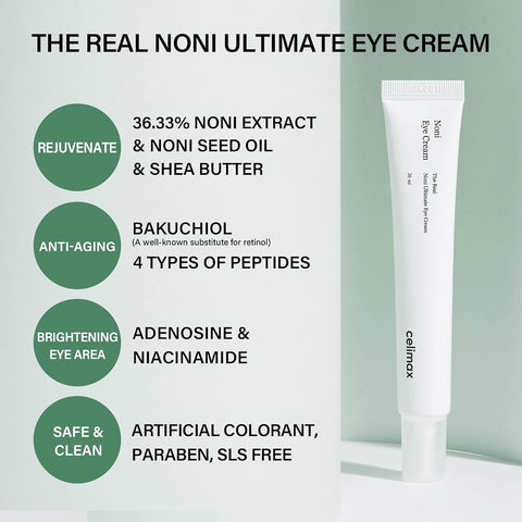CELIMAX Noni Ultimate Eye Cream - 36.26% Noni Extract with Bakuchiol & Retinol - 20ml - Image 3