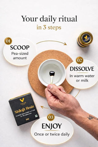 Valeo Pure Himalayan Shilajit Resin - Natural Energy Booster, 20g - Image 4