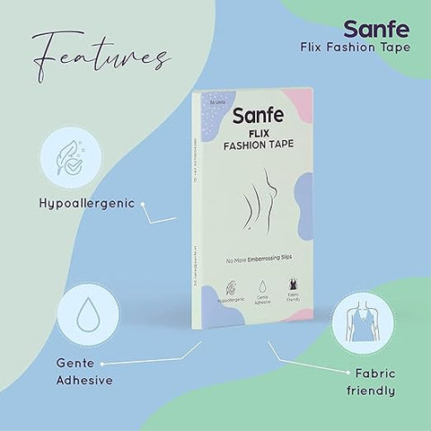 Sanfe Flix Fashion & Fabric Tape, 36 Piece Double Sided