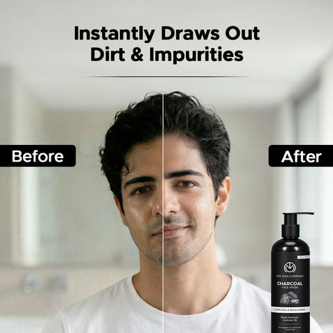 The Man Company Face Wash - Charcoal, Ylang Ylang & Argan, 100ml - Image 4