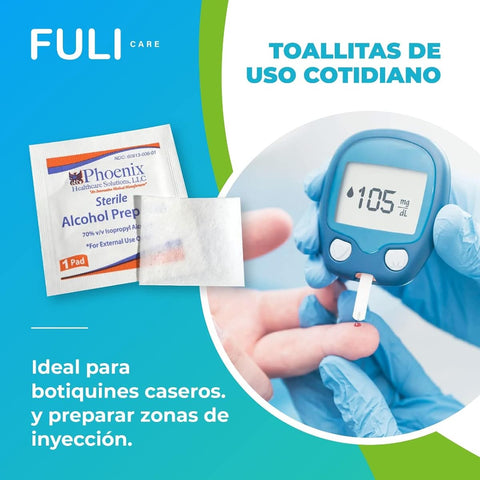 Combigen Alcohol Swabs - Sterile Pads, Pre-Injection Use - 100 Sachets - Image 3