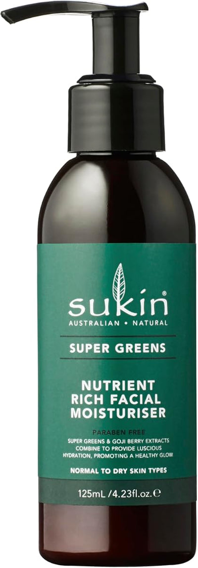 Sukin Supergreens Nutrient Rich Facial Moisturiser - 125ml