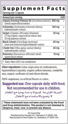 New Chapter Estrotone Menopause Supplement - Herbal Balance, 60 Vegetarian Capsules - Image 3