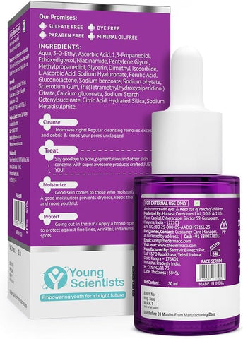The Derma Co Face Serum - 10% Vitamin C with Niacinamide & Hyaluronic Acid, 30ml - Image 7