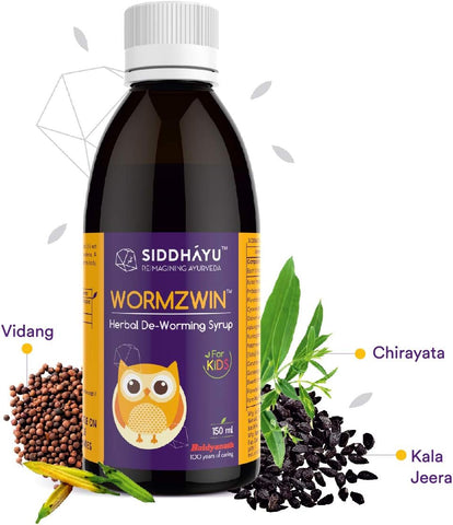 Siddhayu Wormzwin Deworming Syrup for Kids - Herbal Solution, 150ml - Image 7