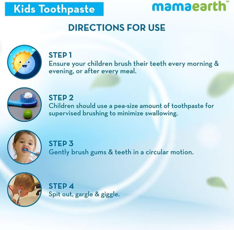 Mamaearth Kids Orange Flavour Toothpaste with Fluoride - 50g - Image 5
