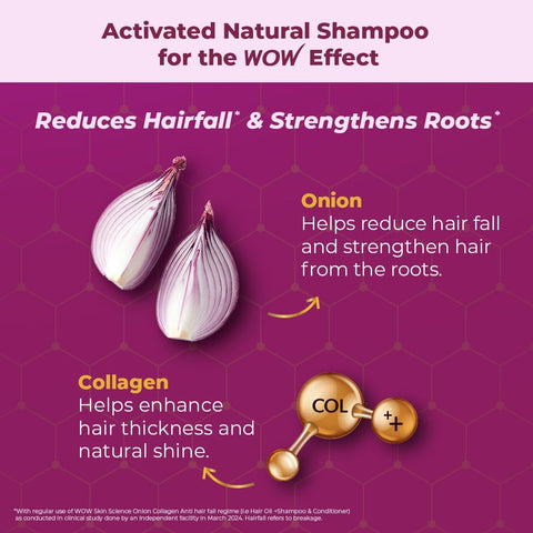 WOW Skin Science Onion Red Seed Oil Shampoo - 300ml - Image 5