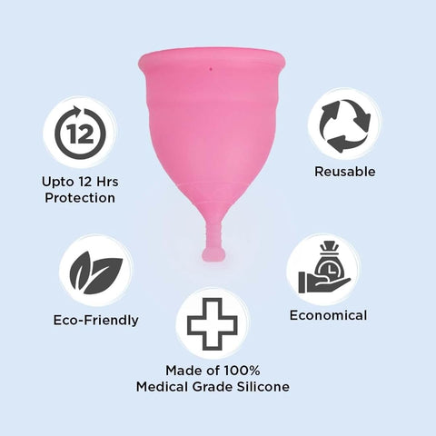 Pee Safe Menstrual Cup - Medical-Grade Silicone, Extra Small, Purple - Image 7