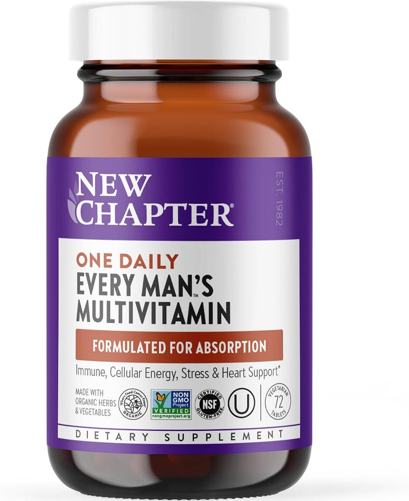 New Chapter Every Man's One Daily Multivitamin - 72 Vegetarian Tablets
