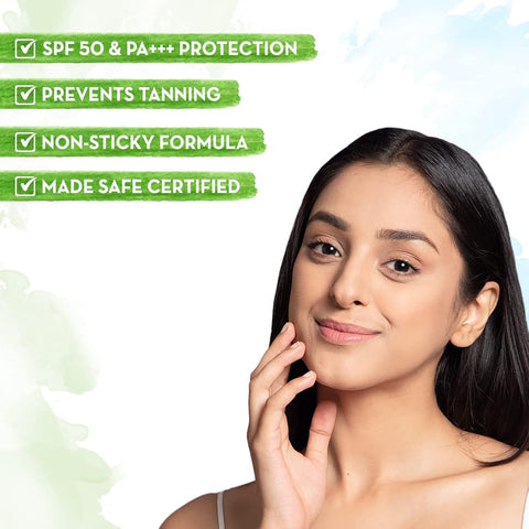 Mamaearth Skin Illuminate Sunscreen Gel with Turmeric, Aloe Vera & Vitamin C - SPF 50, 50g - Image 3
