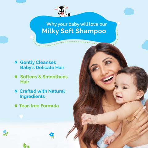 Mamaearth Milky Soft Shampoo - Oats, Milk & Calendula - 400ml - Image 3