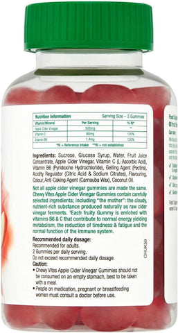 Chewy Vites Superfoods Apple Cider Vinegar Gummies 60's
