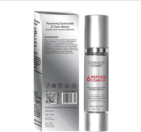 Conscious Chemist 6 Peptide Face Serum - Allantoin & Niacinamide, 50ml - Image 3
