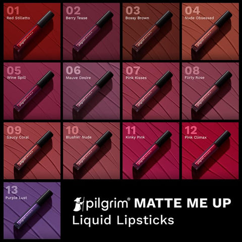 Pilgrim Liquid Matte Lipstick - Mauve Desire