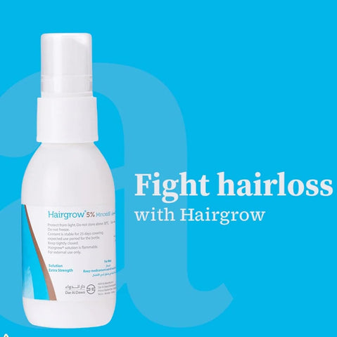 Dar Al Dawa Hairgrow 5% Minoxidil Solution - Hair Growth Treatment 50ML - Image 3