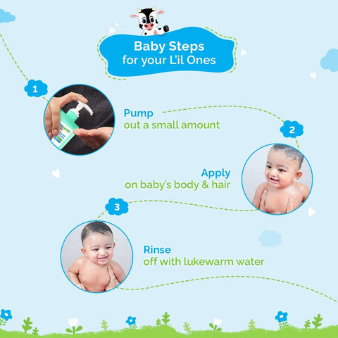 Mamaearth Baby Milky Soft 2-in-1 Body Wash & Shampoo - 400ml - Image 6